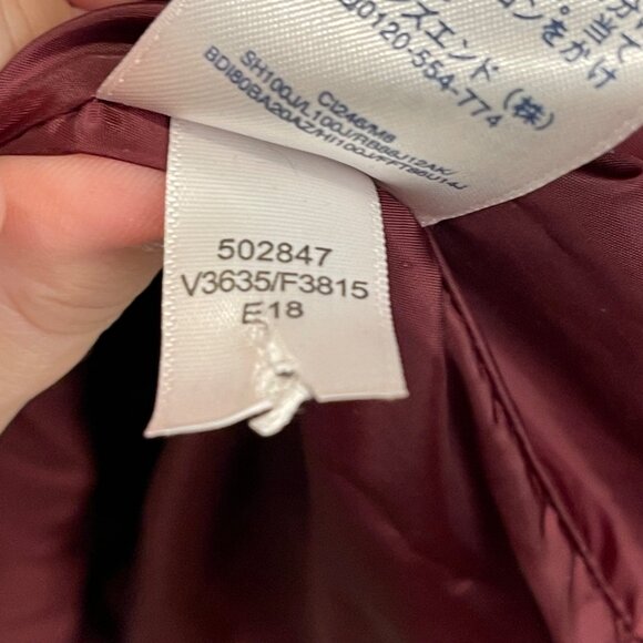 NWOT Lands End Winter Long Down Faux Fur Hood Coat Jacket Deep Claret Large NWOT - Picture 7 of 9